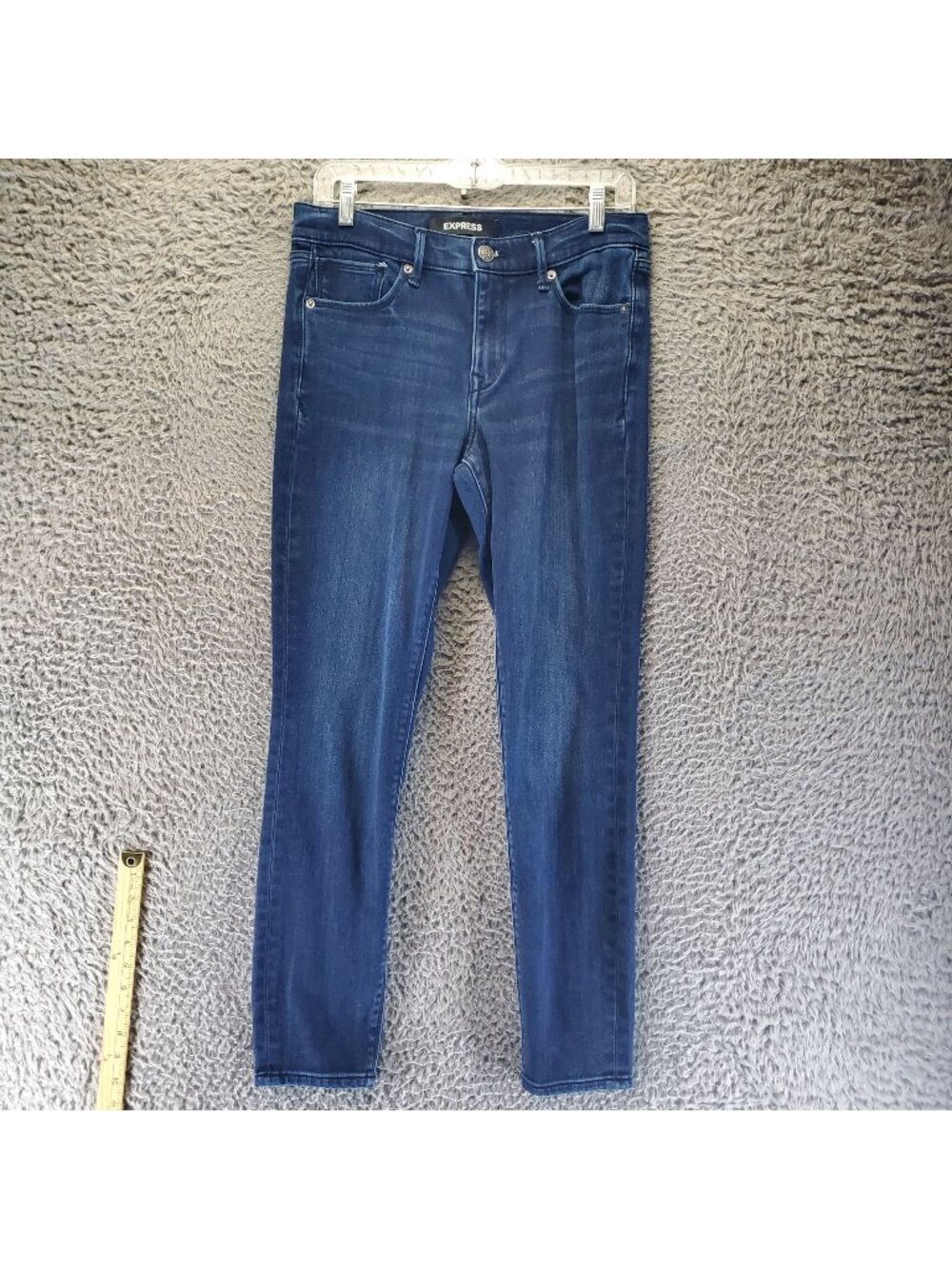 Express Jeans Womens 8R Blue Mid Rise Stretch Legging Stretch Denim *Read*